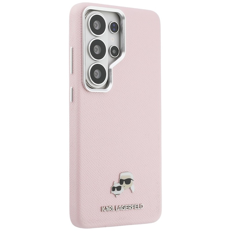 Karl Lagerfeld case Saffiano KC Metal Logo MagSafe for Samsung Galaxy S26 Ultra pink - Billede 4