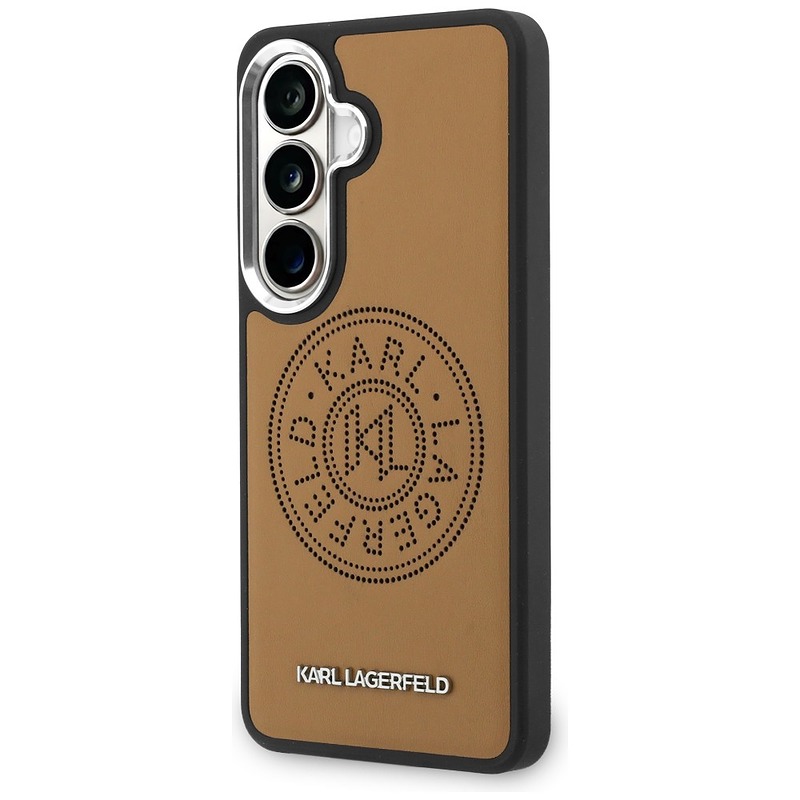 Karl Lagerfeld case Perforated KL MagSafe for Samsung Galaxy S26 Plus brown - Billede 2