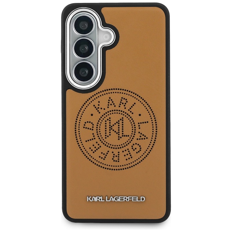 Karl Lagerfeld case Perforated KL MagSafe for Samsung Galaxy S26 Plus brown - Billede 3