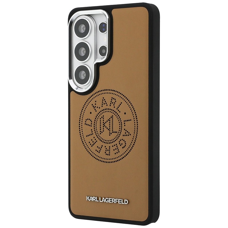 Karl Lagerfeld case Perforated KL MagSafe for Samsung Galaxy S26 Ultra brown - Billede 2