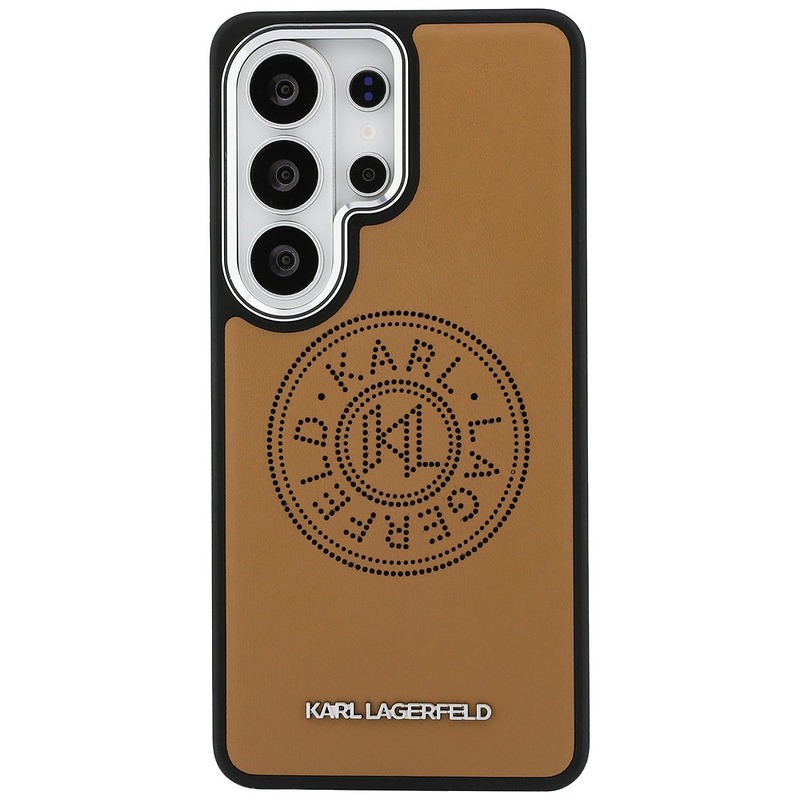 Karl Lagerfeld case Perforated KL MagSafe for Samsung Galaxy S26 Ultra brown - Billede 3