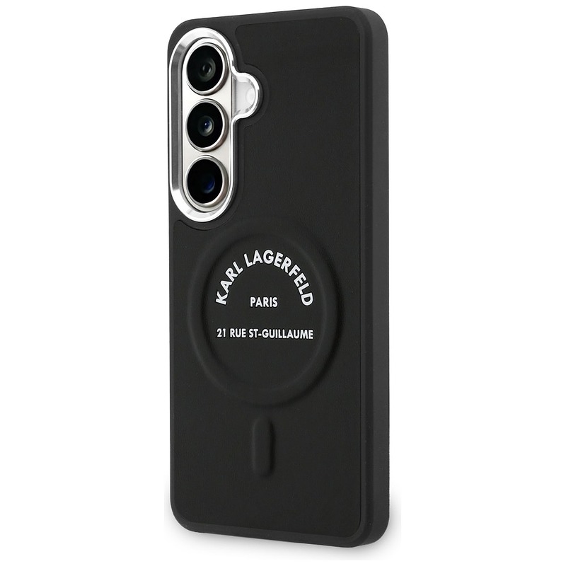 Karl Lagerfeld case Embossed Ring RSG Logo MagSafe for Samsung Galaxy S26 black - Billede 2