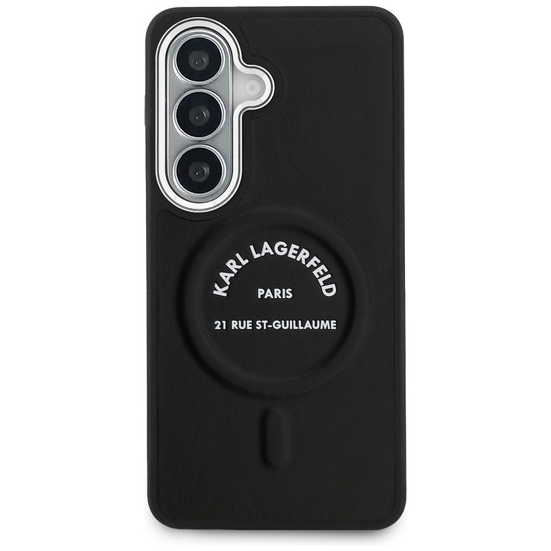 Karl Lagerfeld case Embossed Ring RSG Logo MagSafe for Samsung Galaxy S26 black - Billede 3