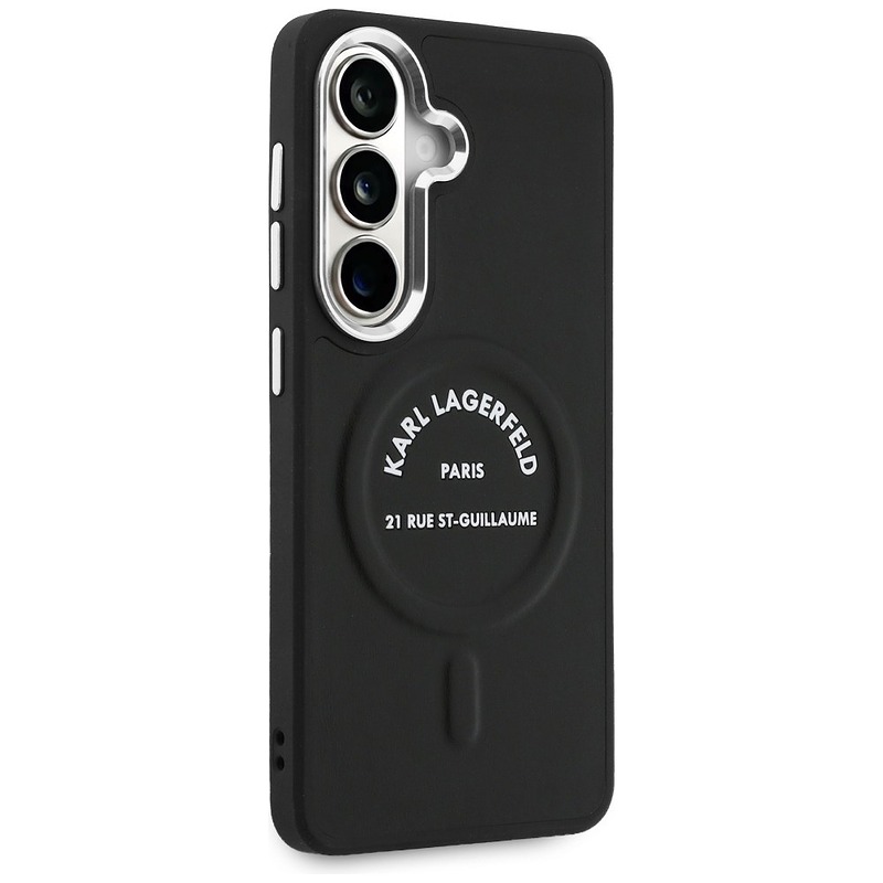 Karl Lagerfeld case Embossed Ring RSG Logo MagSafe for Samsung Galaxy S26 black - Billede 4