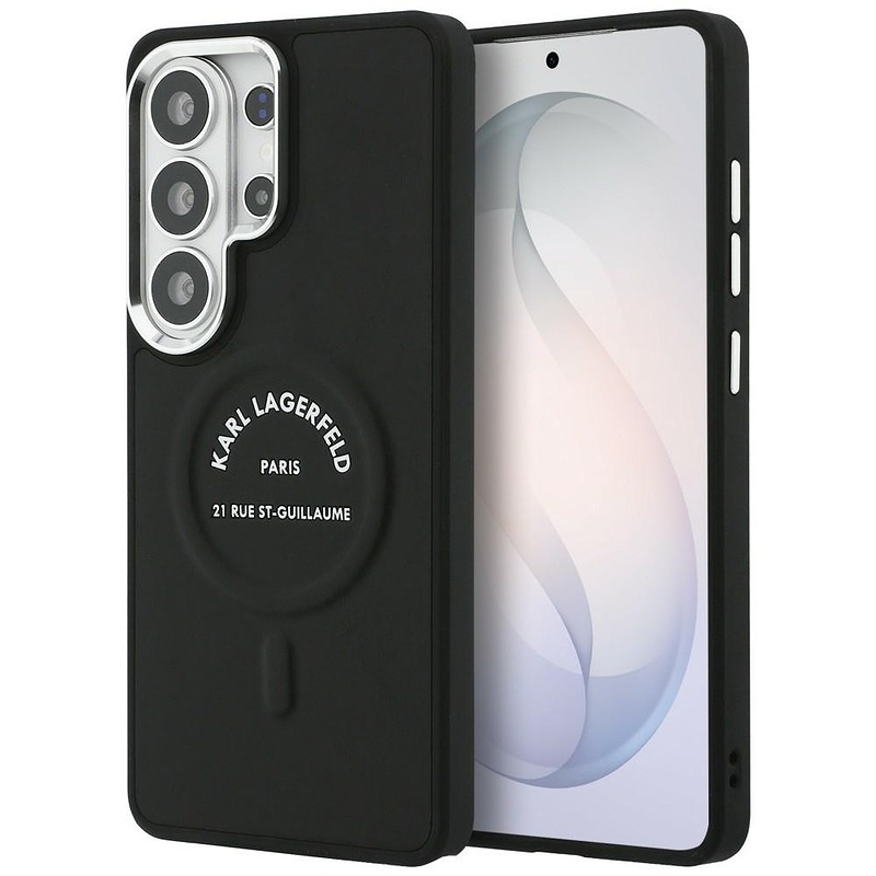 Karl Lagerfeld case Embossed Ring RSG Logo MagSafe for Samsung Galaxy S26 Ultra black