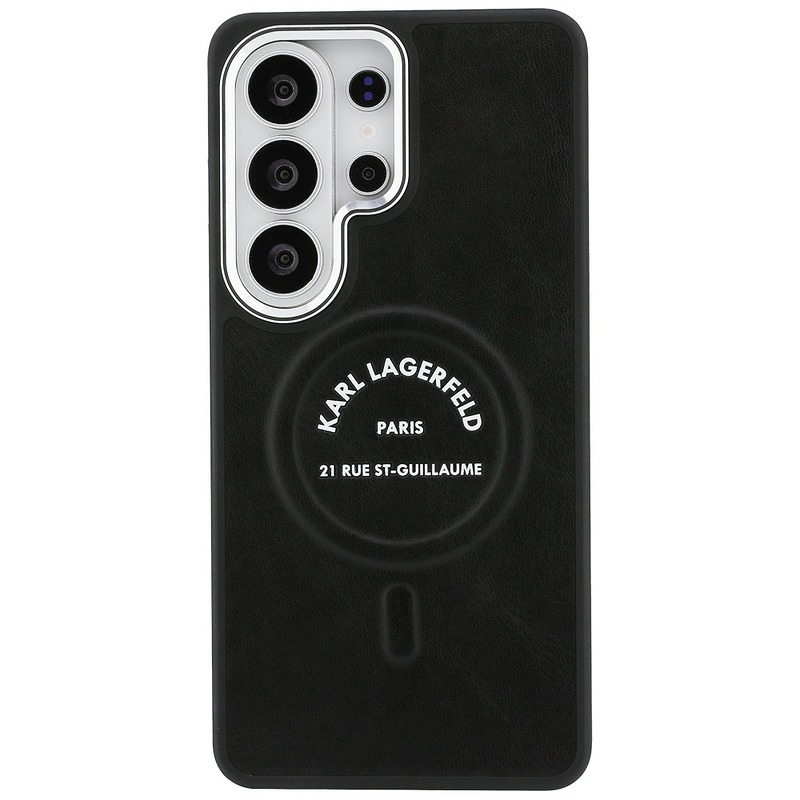 Karl Lagerfeld case Embossed Ring RSG Logo MagSafe for Samsung Galaxy S26 Ultra black - Billede 3