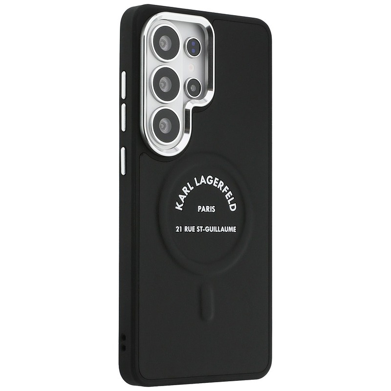 Karl Lagerfeld case Embossed Ring RSG Logo MagSafe for Samsung Galaxy S26 Ultra black - Billede 4