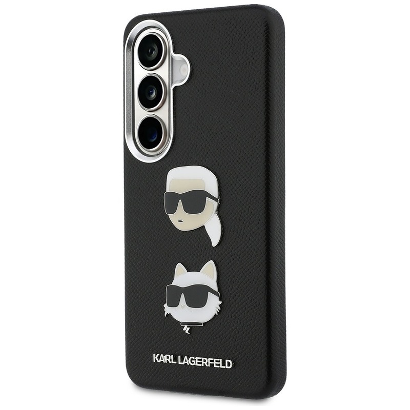 Karl Lagerfeld case Saffiano Double Heads Metal for Samsung Galaxy S26 Plus black - Billede 2