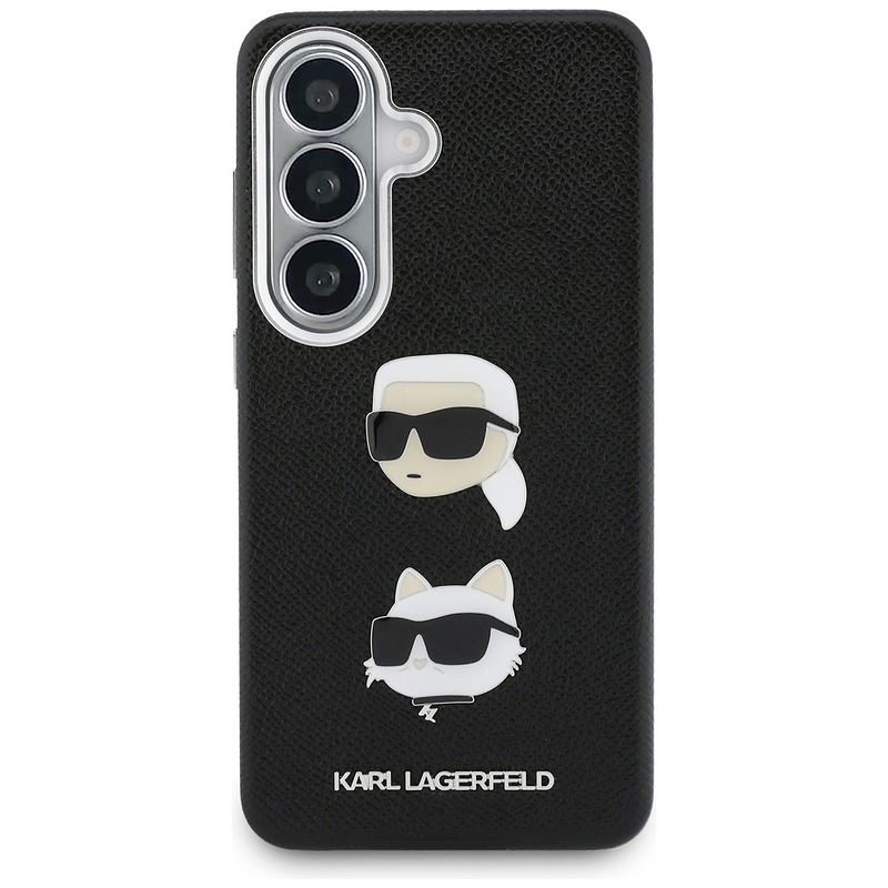 Karl Lagerfeld case Saffiano Double Heads Metal for Samsung Galaxy S26 Plus black - Billede 3