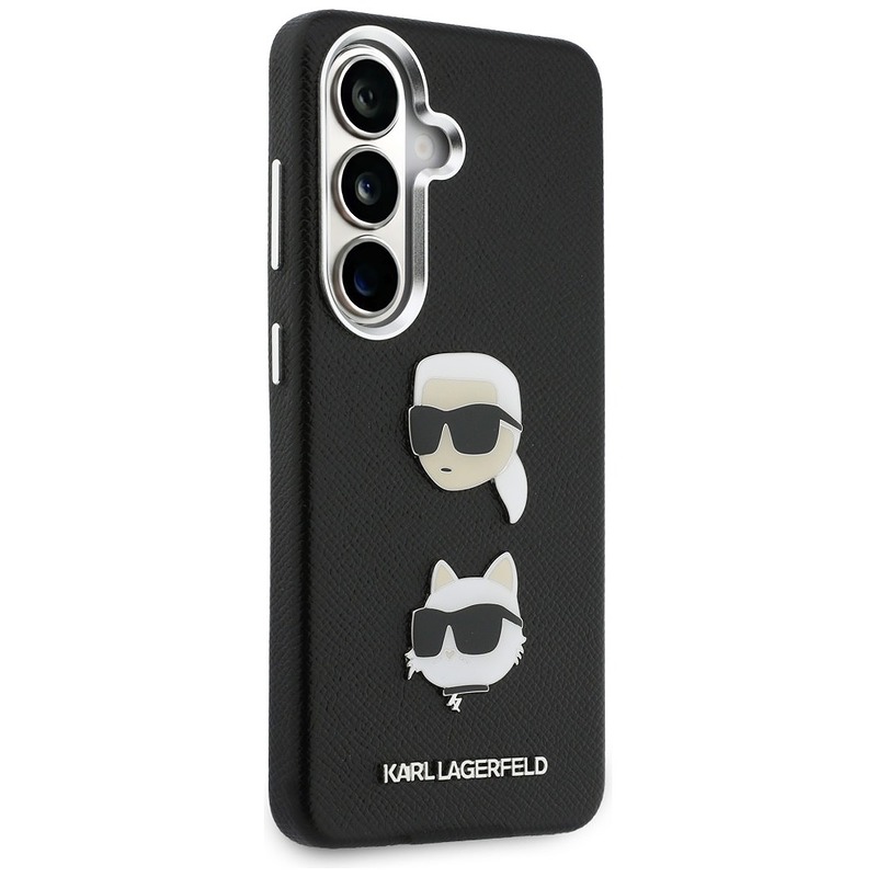 Karl Lagerfeld case Saffiano Double Heads Metal for Samsung Galaxy S26 Plus black - Billede 4