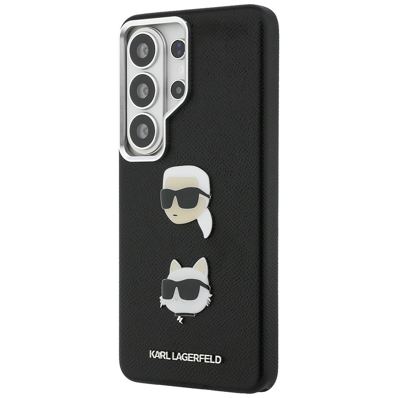 Karl Lagerfeld case Saffiano Double Heads Metal for Samsung Galaxy S26 Ultra black - Billede 2