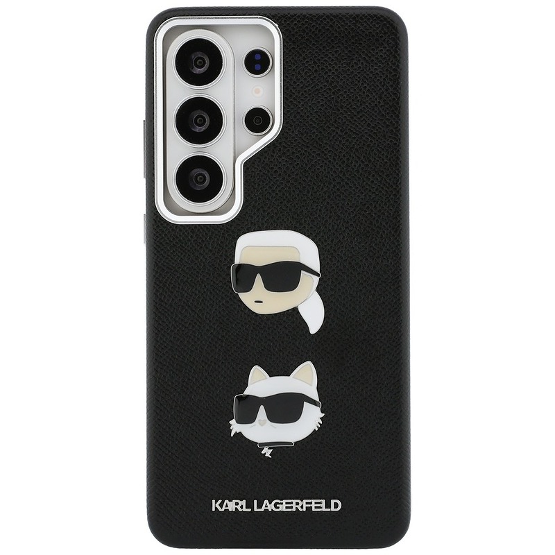 Karl Lagerfeld case Saffiano Double Heads Metal for Samsung Galaxy S26 Ultra black - Billede 3