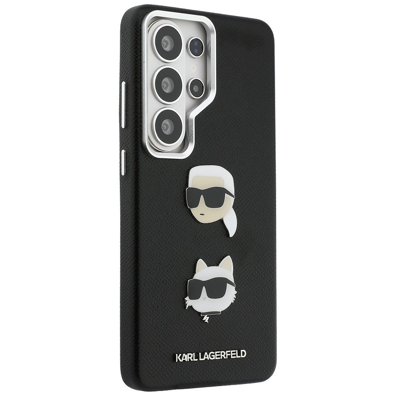 Karl Lagerfeld case Saffiano Double Heads Metal for Samsung Galaxy S26 Ultra black - Billede 4