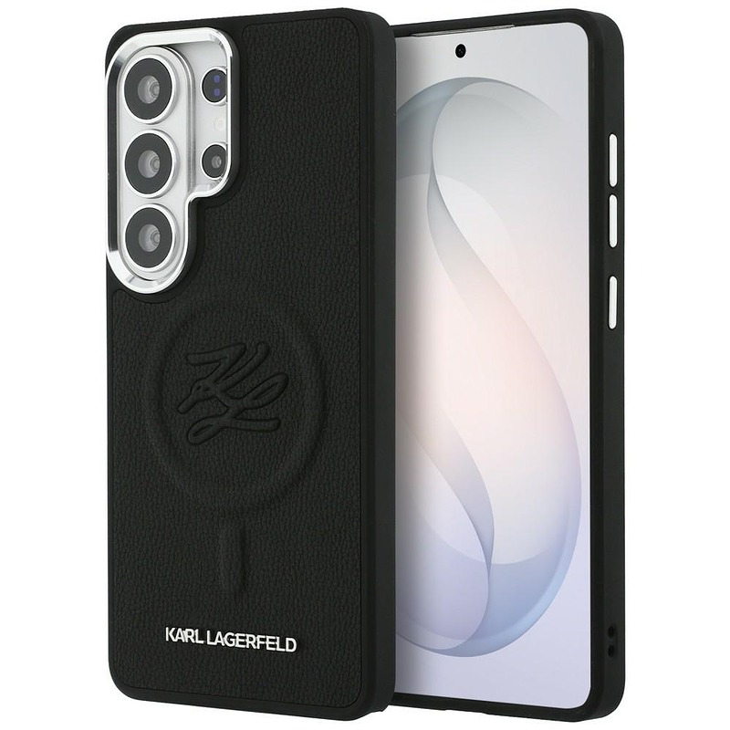 Karl Lagerfeld case Embossed Ring Initials MagSafe for Samsung Galaxy S26 Ultra black