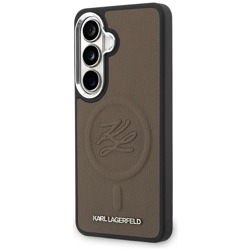 Karl Lagerfeld case Embossed Ring Initials MagSafe for Samsung Galaxy S26 Plus brown - Billede 2