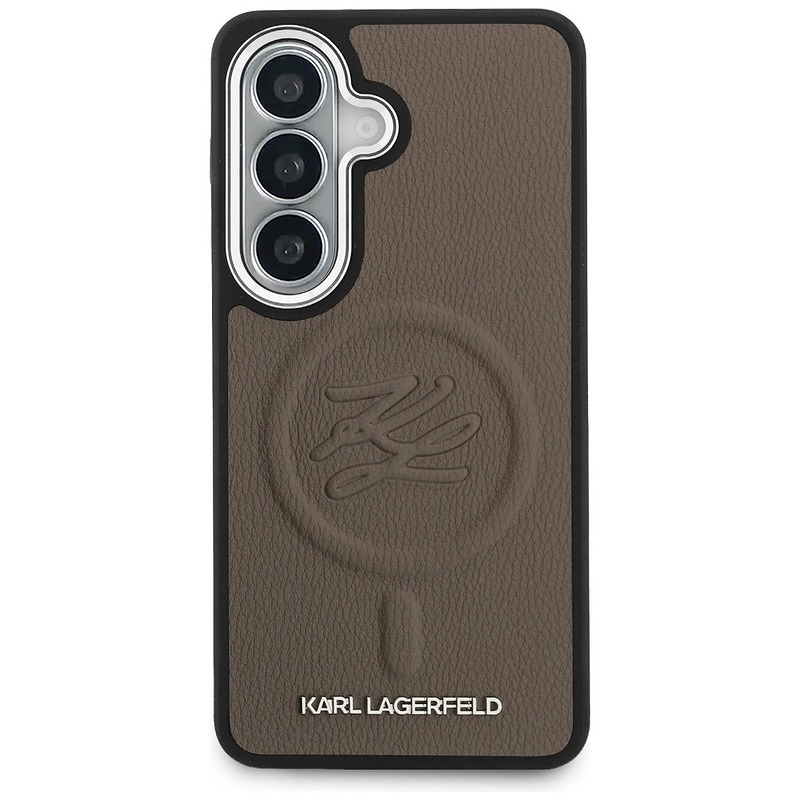 Karl Lagerfeld case Embossed Ring Initials MagSafe for Samsung Galaxy S26 Plus brown - Billede 3