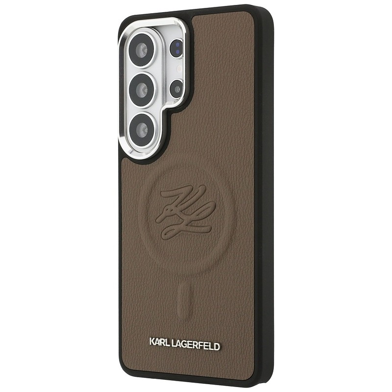 Karl Lagerfeld case Embossed Ring Initials MagSafe for Samsung Galaxy S26 Ultra brown - Billede 2