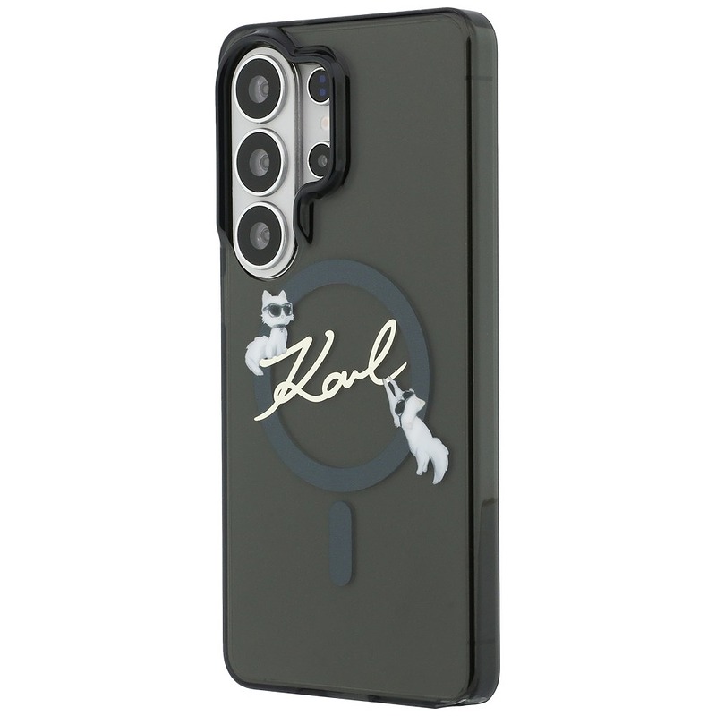 Karl Lagerfeld case IML KC Script MagSafe for Samsung Galaxy S26 Ultra black - Billede 2