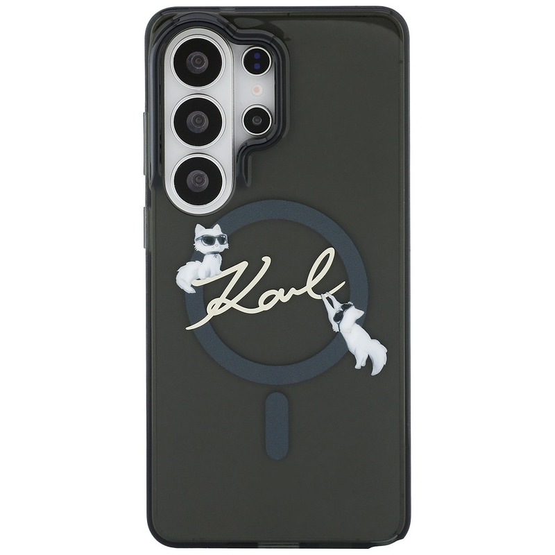 Karl Lagerfeld case IML KC Script MagSafe for Samsung Galaxy S26 Ultra black - Billede 3
