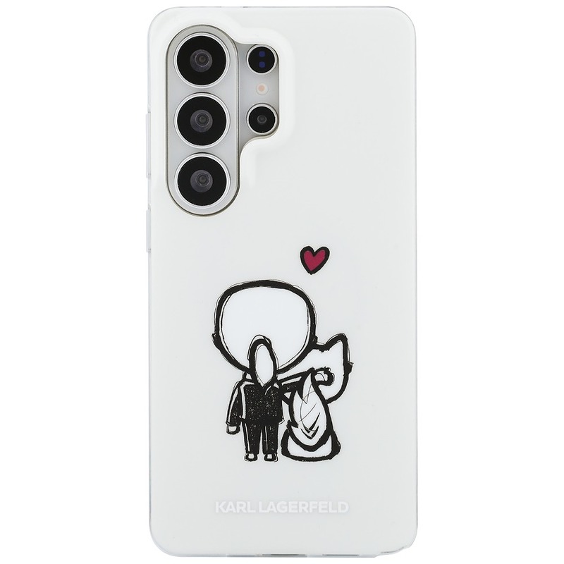 Karl Lagerfeld case IML Karl&Choupette MagSafe for Samsung Galaxy S26 Ultra transparent - Billede 3