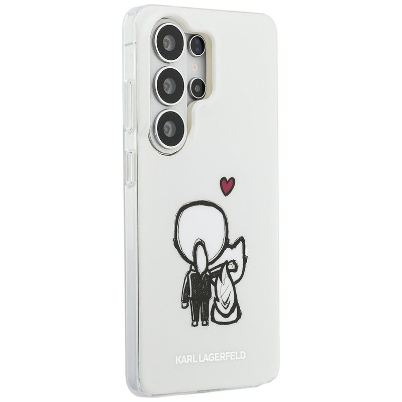 Karl Lagerfeld case IML Karl&Choupette MagSafe for Samsung Galaxy S26 Ultra transparent - Billede 4