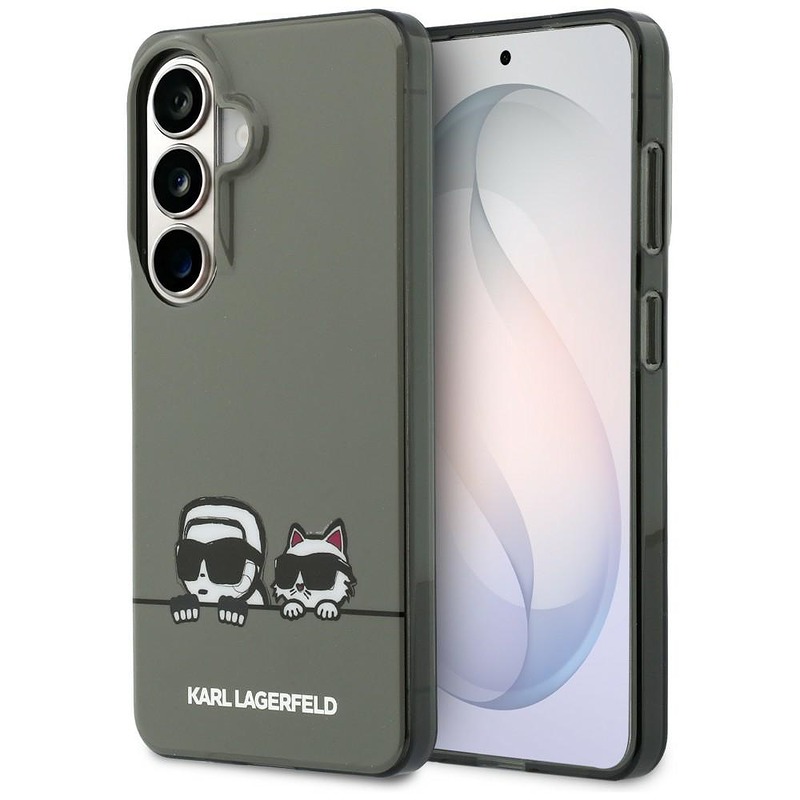 Karl Lagerfeld case IML Peekaboo Karl&Choupette MagSafe for Samsung Galaxy S26 black