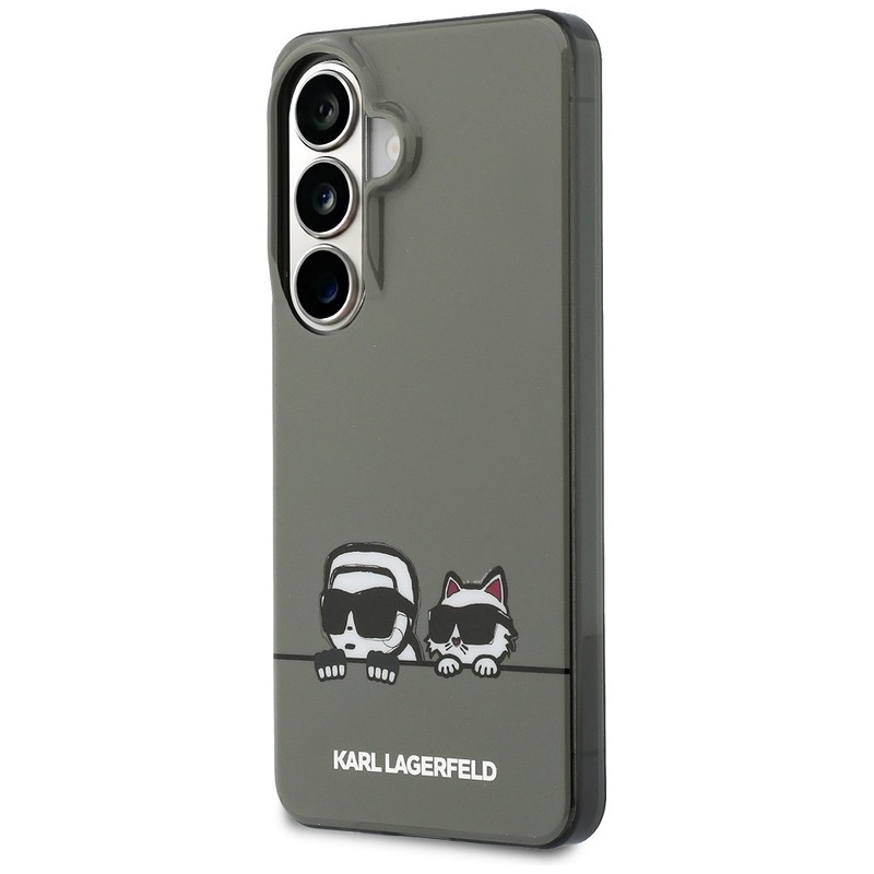 Karl Lagerfeld case IML Peekaboo Karl&Choupette MagSafe for Samsung Galaxy S26 black - Billede 2