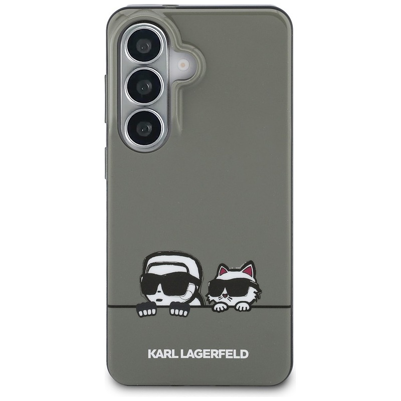 Karl Lagerfeld case IML Peekaboo Karl&Choupette MagSafe for Samsung Galaxy S26 black - Billede 3