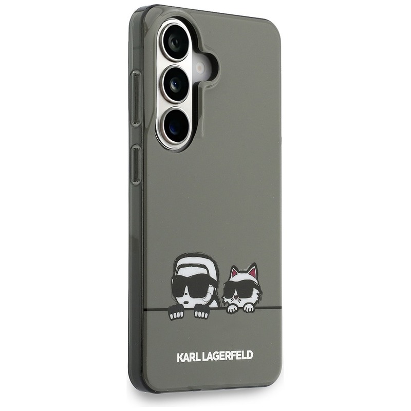 Karl Lagerfeld case IML Peekaboo Karl&Choupette MagSafe for Samsung Galaxy S26 black - Billede 4