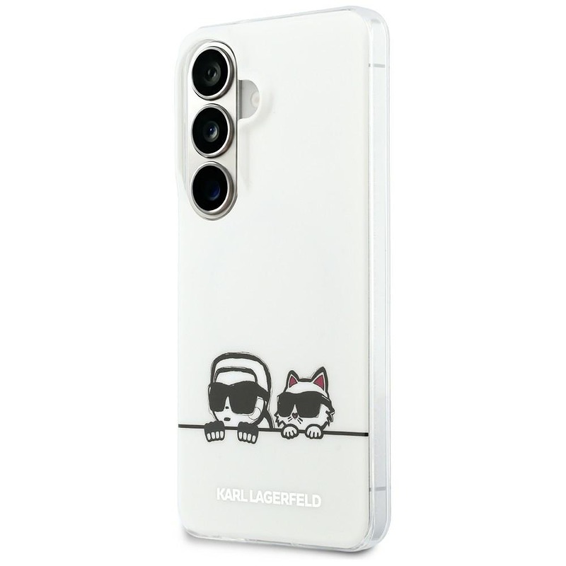 Karl Lagerfeld case IML Peekaboo Karl&Choupette MagSafe for Samsung Galaxy S26 transparent