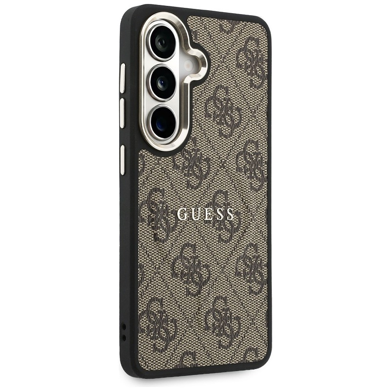 Guess case 4G Embossed Ring MagSafe for Samsung Galaxy S26 brown - Billede 4