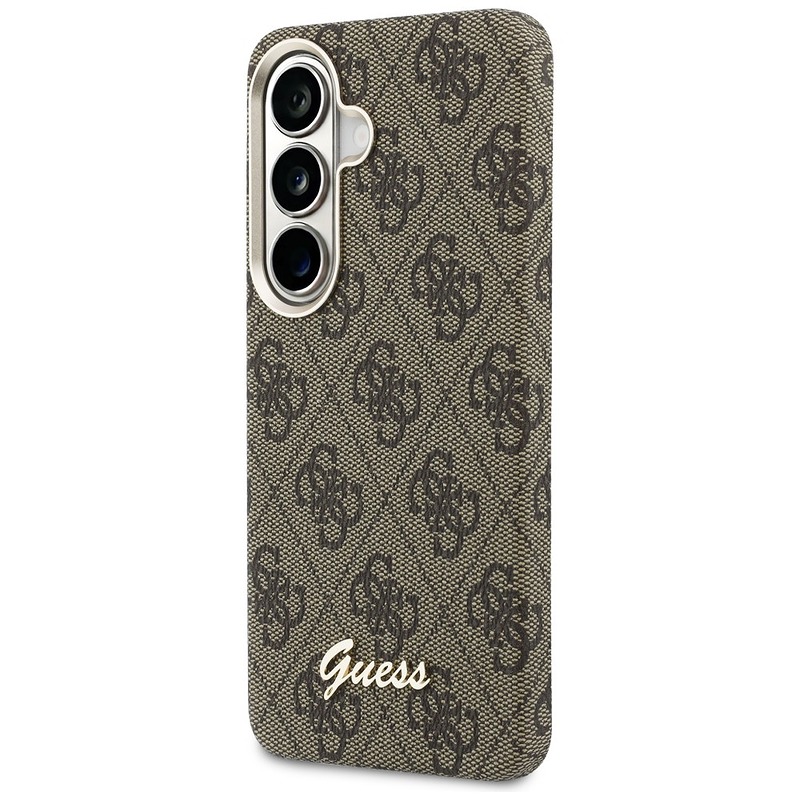 Guess case 4G Script MagSafe for Samsung Galaxy S26 brown - Billede 2