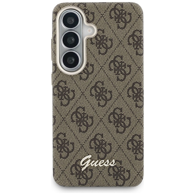 Guess case 4G Script MagSafe for Samsung Galaxy S26 brown - Billede 3