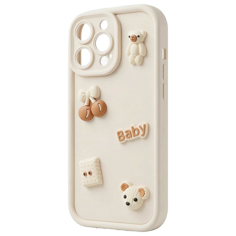 Ultra Trendy 3D case for Samsung Galaxy S25 FE bear - Billede 3