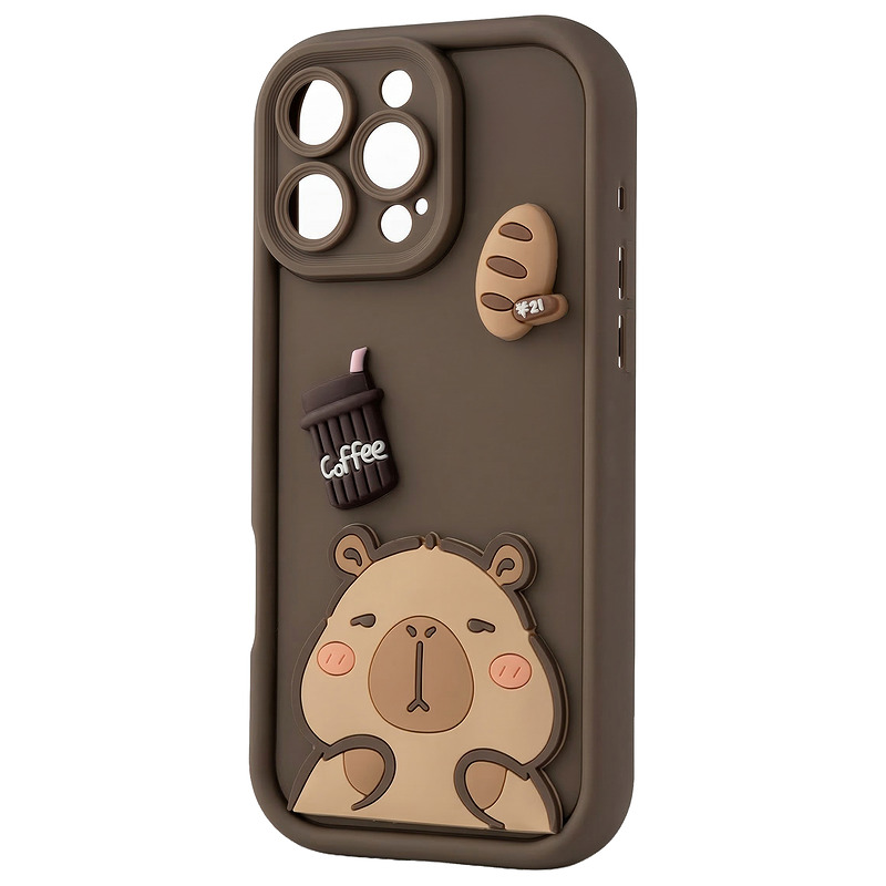 Ultra Trendy 3D case for Samsung Galaxy S25 FE capybara - Billede 3