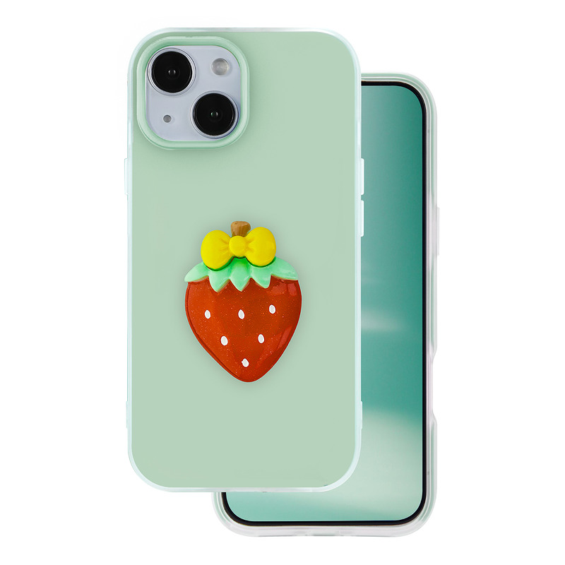 Fruit 2in1 case for iPhone 14 6,1" green