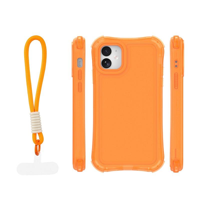 Safepop case with strap for iPhone 11 orange - Billede 2