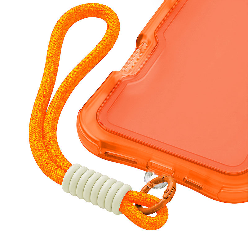 Safepop case with strap for iPhone 16 Pro 6,3" orange - Billede 3