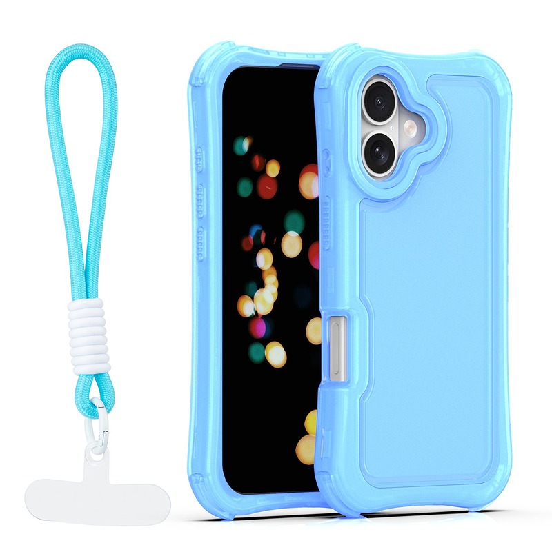 Safepop case with strap for iPhone 17 6,3" blue