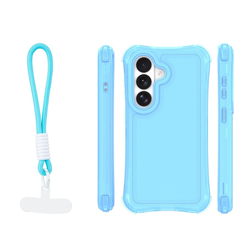Safepop case with strap for Samsung Galaxy S26 blue - Billede 2