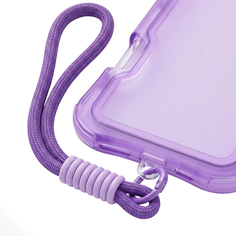 Safepop case with strap for iPhone 16 6,1" purple - Billede 3