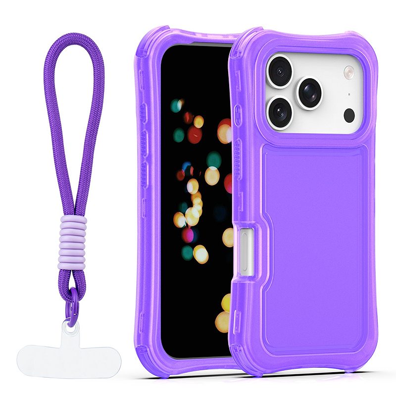 Safepop case with strap for iPhone 17 Pro Max 6,9" purple