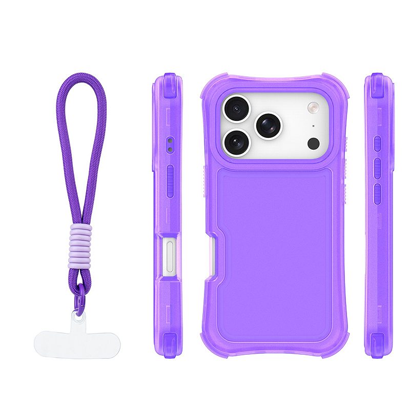 Safepop case with strap for iPhone 17 Pro Max 6,9" purple - Billede 2