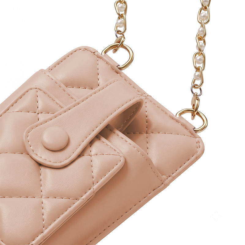 QUILTED PHONE BAG 19*10,5*2CM PINK - Billede 2