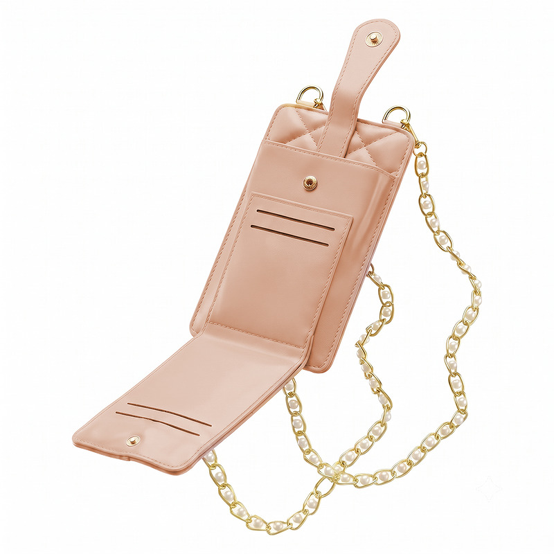 QUILTED PHONE BAG 19*10,5*2CM PINK - Billede 3