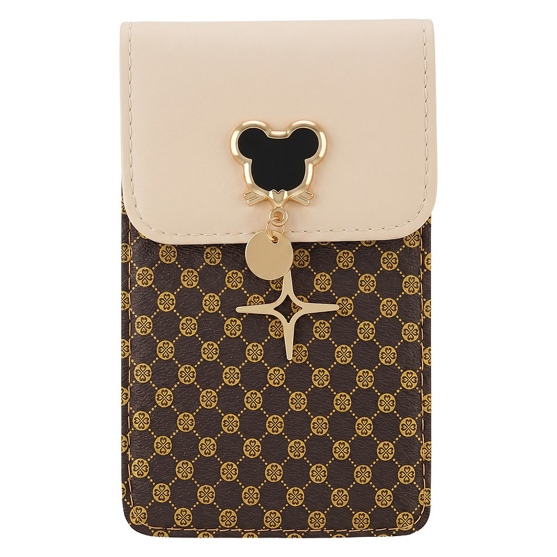 PHONE BAG MOUSE 19*12*2 CM BEIGE