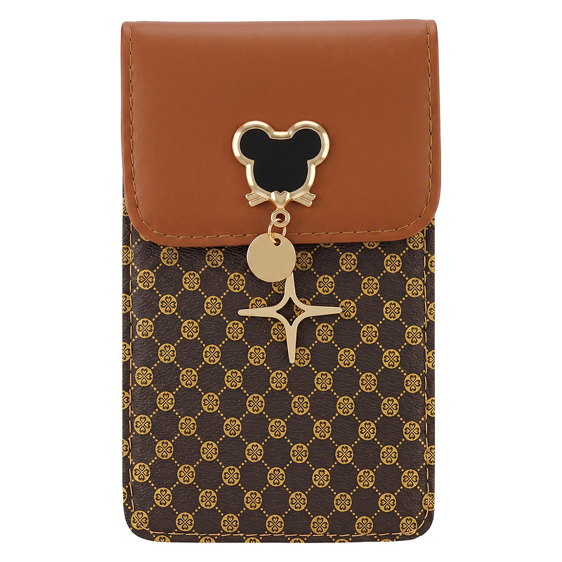 PHONE BAG MOUSE 19*12*2 CM BROWN