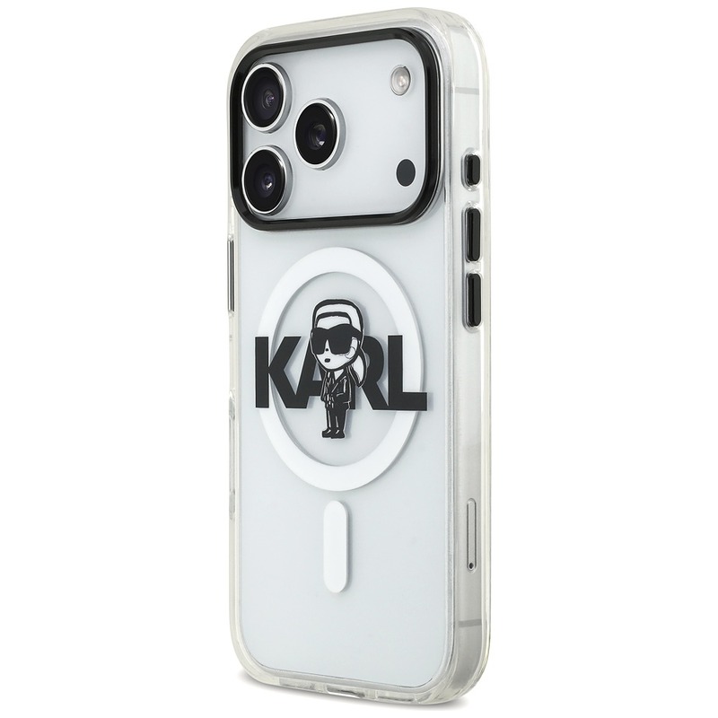Etui Karl Lagerfeld IML Karl Sketch Logo MagSafe do iPhone 17 Pro przezroczysty - Billede 2