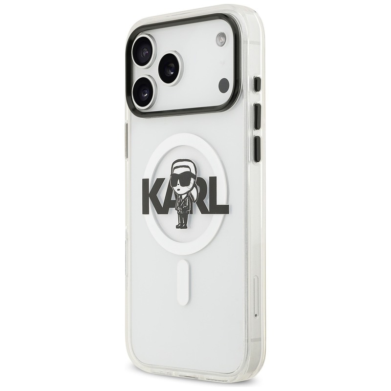 Etui Karl Lagerfeld IML Karl Sketch Logo MagSafe do iPhone 17 Pro Max przezroczysty - Billede 2
