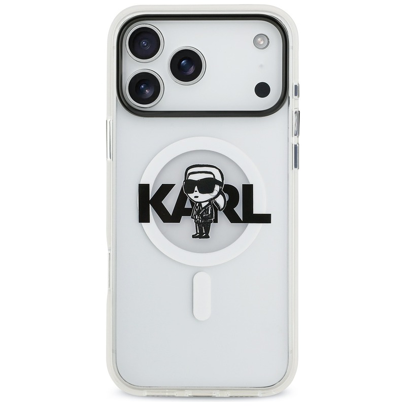 Etui Karl Lagerfeld IML Karl Sketch Logo MagSafe do iPhone 17 Pro Max przezroczysty - Billede 3